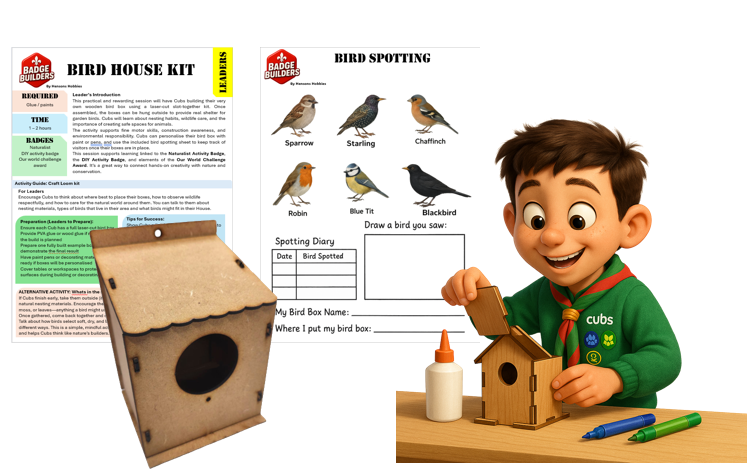 Cubs - Bird House Kit - Ages 8 -11